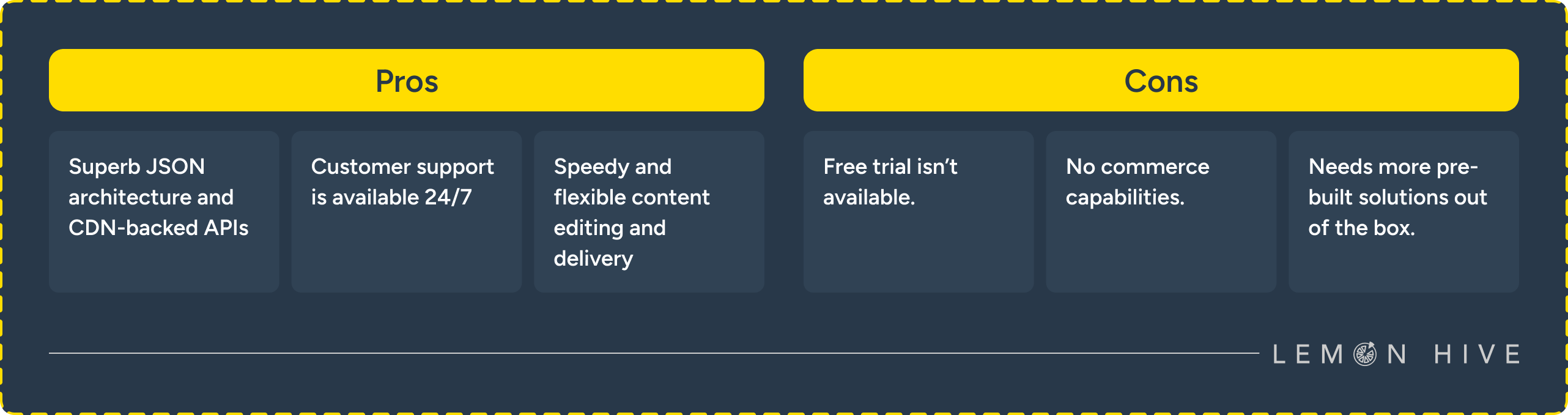 Pros and cons of Contentstack